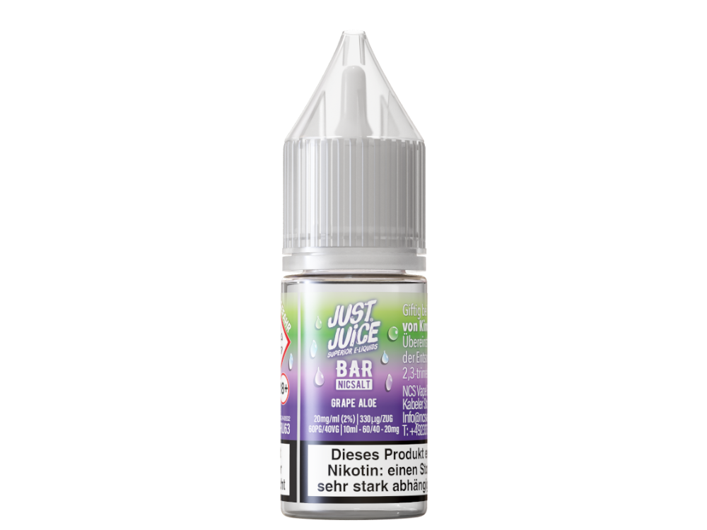 Just Juice - Bar - Grape Aloe - 10ml Fertigliquid (Nikotinsalz)