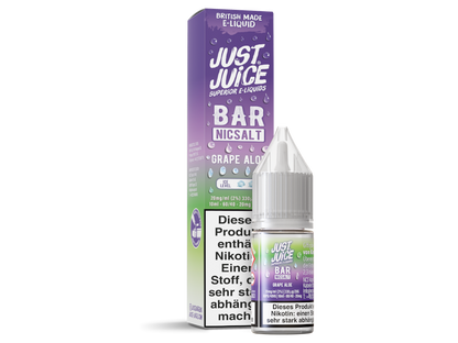 Just Juice - Bar - Grape Aloe - 10ml Fertigliquid (Nikotinsalz)