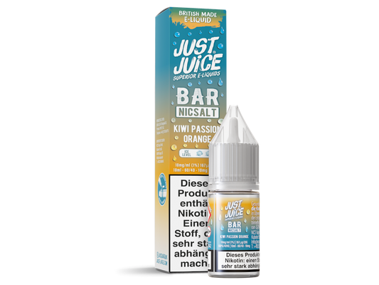 Just Juice - Bar - Kiwi Passion Orange - 10ml Fertigliquid (Nikotinsalz)