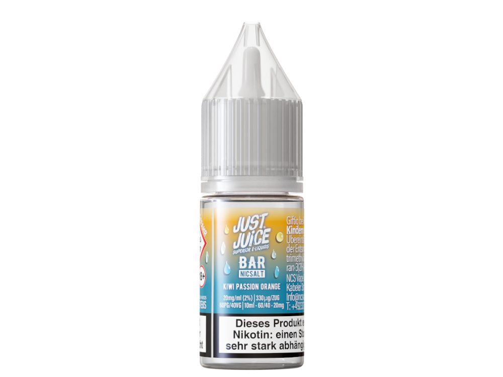 Just Juice - Bar - Kiwi Passion Orange - 10ml Fertigliquid (Nikotinsalz)