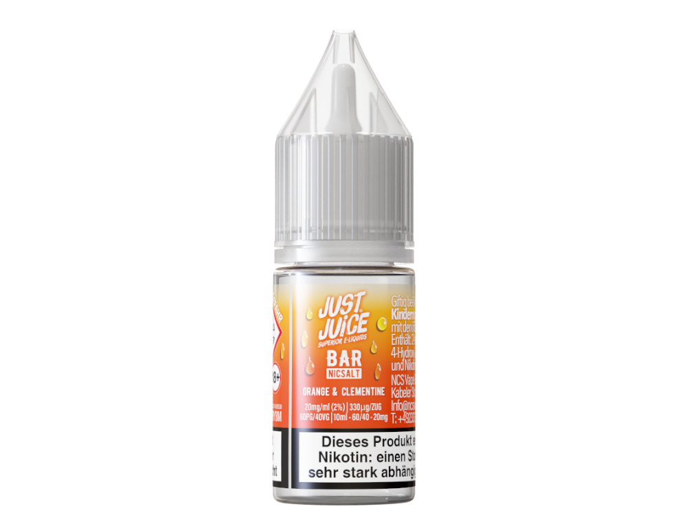 Just Juice - Bar - Orange & Clementine - 10ml Fertigliquid (Nikotinsalz)