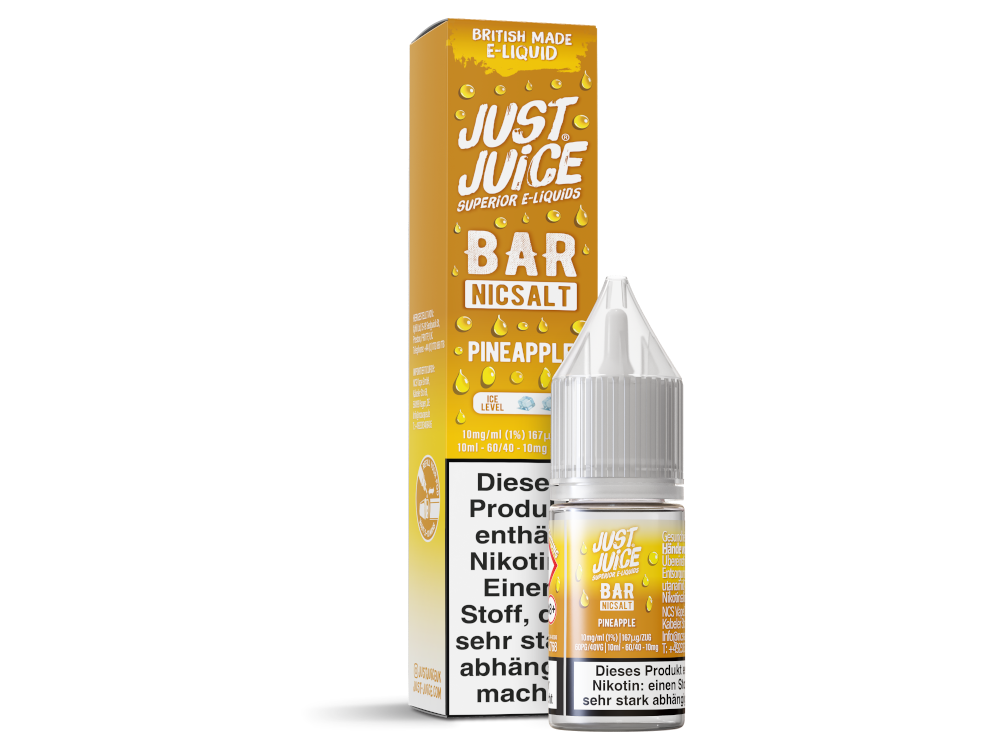 Just Juice - Bar - Pineapple - 10ml Fertigliquid (Nikotinsalz)