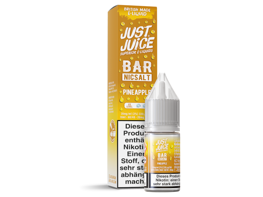 Just Juice - Bar - Pineapple - 10ml Fertigliquid (Nikotinsalz)