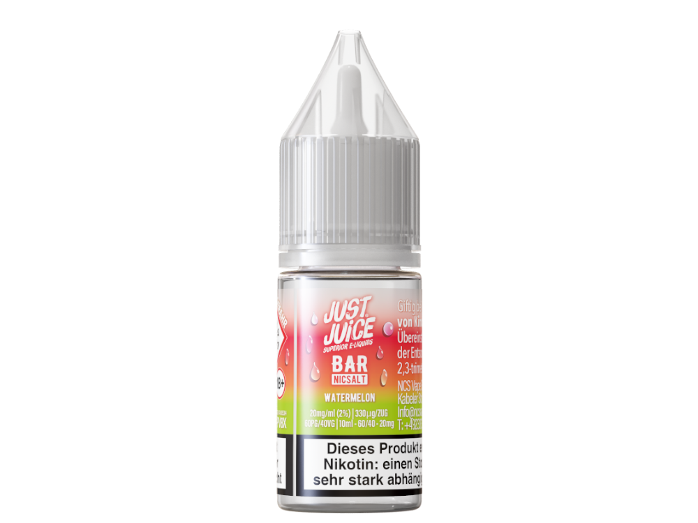 Just Juice - Bar - Watermelon - 10ml Fertigliquid (Nikotinsalz)