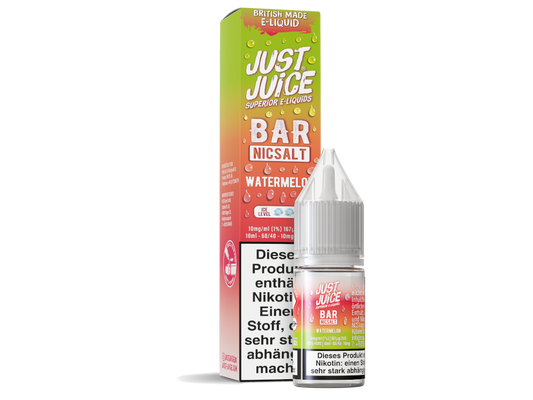Just Juice - Bar - Watermelon - 10ml Fertigliquid (Nikotinsalz)