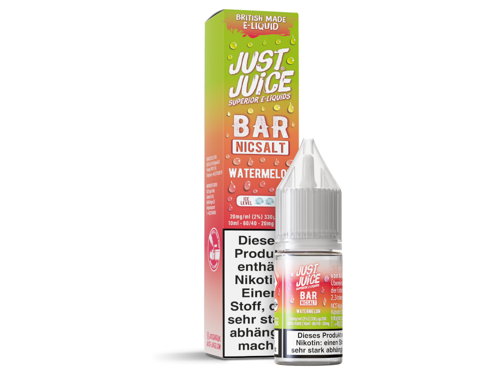 Just Juice - Bar - Watermelon - 10ml Fertigliquid (Nikotinsalz)