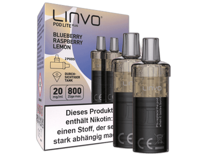 Linvo - Pod Lite Plus - 2ml Prefilled Cartridge (2 Stück) - Blueberry Pomegranate Lemonade 1er Packung 20 mg/ml - Vapes4you