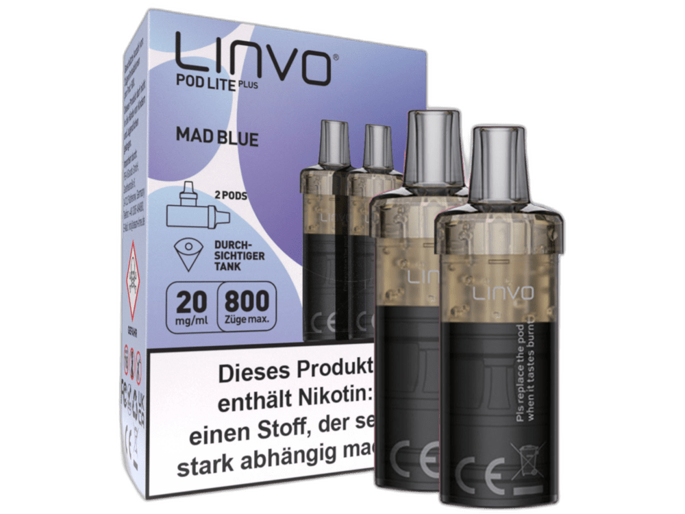 Linvo - Pod Lite Plus - 2ml Prefilled Cartridge (2 Stück) - Blueberry Pomegranate Lemonade 1er Packung 20 mg/ml - Vapes4you