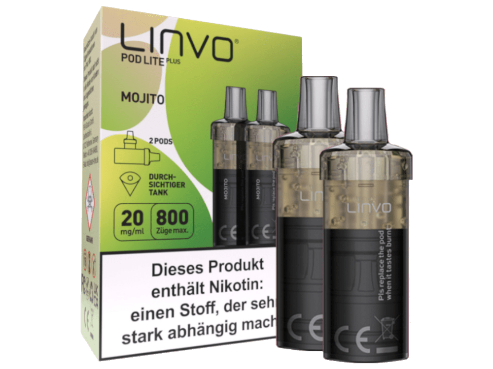 Linvo - Pod Lite Plus - 2ml Prefilled Cartridge (2 Stück) - Blueberry Pomegranate Lemonade 1er Packung 20 mg/ml - Vapes4you