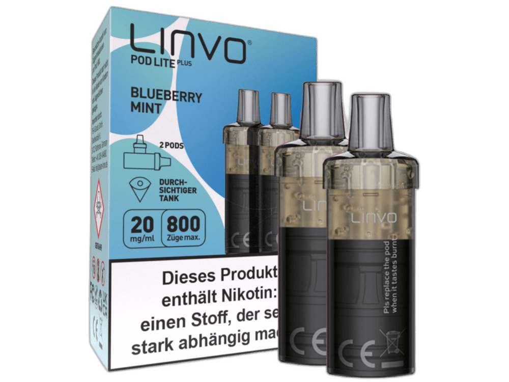 Linvo - Pod Lite Plus - 2ml Prefilled Cartridge (2 Stück) - Blueberry Pomegranate Lemonade 1er Packung 20 mg/ml - Vapes4you