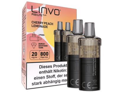 Linvo - Pod Lite Plus - 2ml Prefilled Cartridge (2 Stück) - Blueberry Pomegranate Lemonade 1er Packung 20 mg/ml - Vapes4you