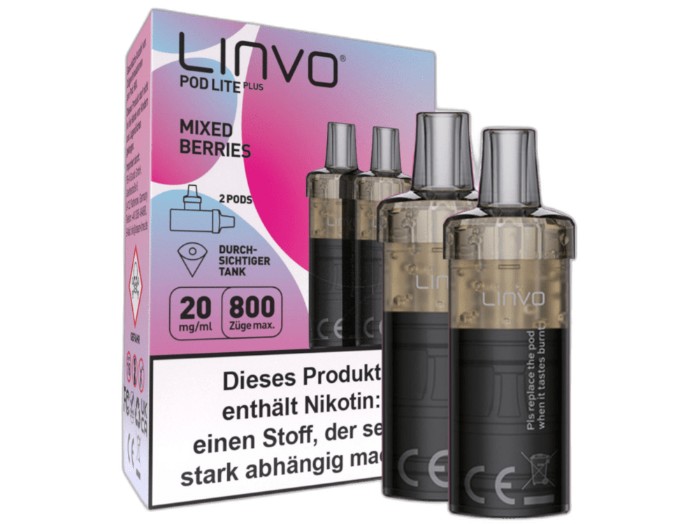 Linvo - Pod Lite Plus - 2ml Prefilled Cartridge (2 Stück) - Mixed Berries 1er Packung 20 mg/ml - Vapes4you