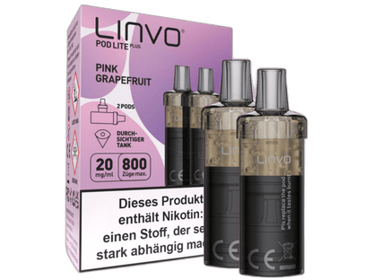 Linvo - Pod Lite Plus - 2ml Prefilled Cartridge (2 Stück) - Pink Grapefruit 1er Packung 20 mg/ml - Vapes4you