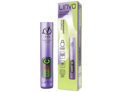 Linvo - Pod Lite Plus - 500mAh Akku (für Prefilled Pods) - lila 1er Packung - Vapes4you