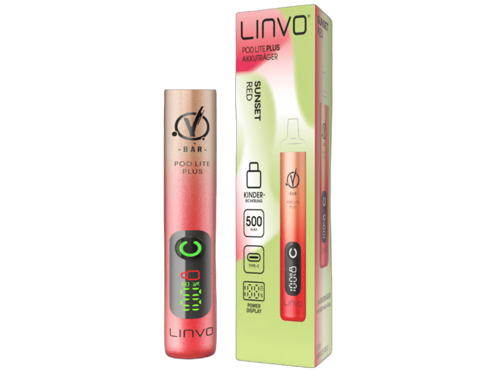Linvo - Pod Lite Plus - 500mAh Akku (für Prefilled Pods) - rot 1er Packung - Vapes4you