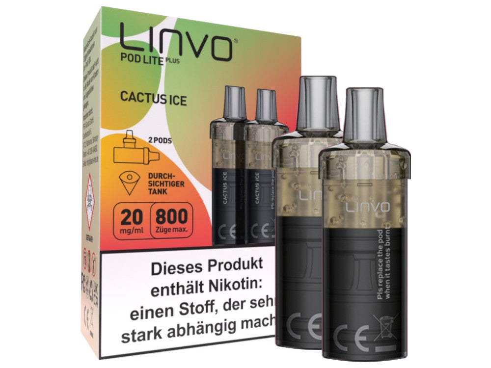 Linvo - Pod Lite Plus - 2ml Prefilled Cartridge (2 Stück)