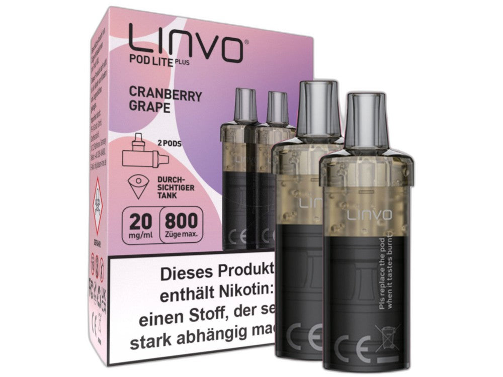 Linvo - Pod Lite Plus - 2ml Prefilled Cartridge (2 Stück)