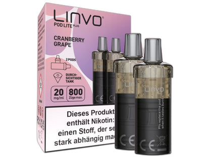 Linvo - Pod Lite Plus - 2ml Prefilled Cartridge (2 Stück)