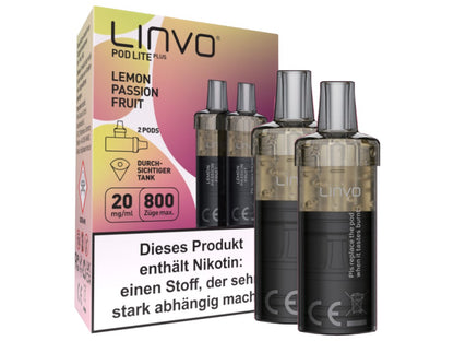 Linvo - Pod Lite Plus - 2ml Prefilled Cartridge (2 Stück)