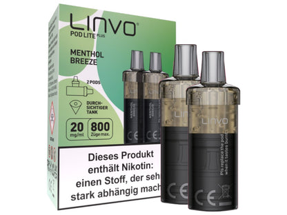 Linvo - Pod Lite Plus - 2ml Prefilled Cartridge (2 Stück)