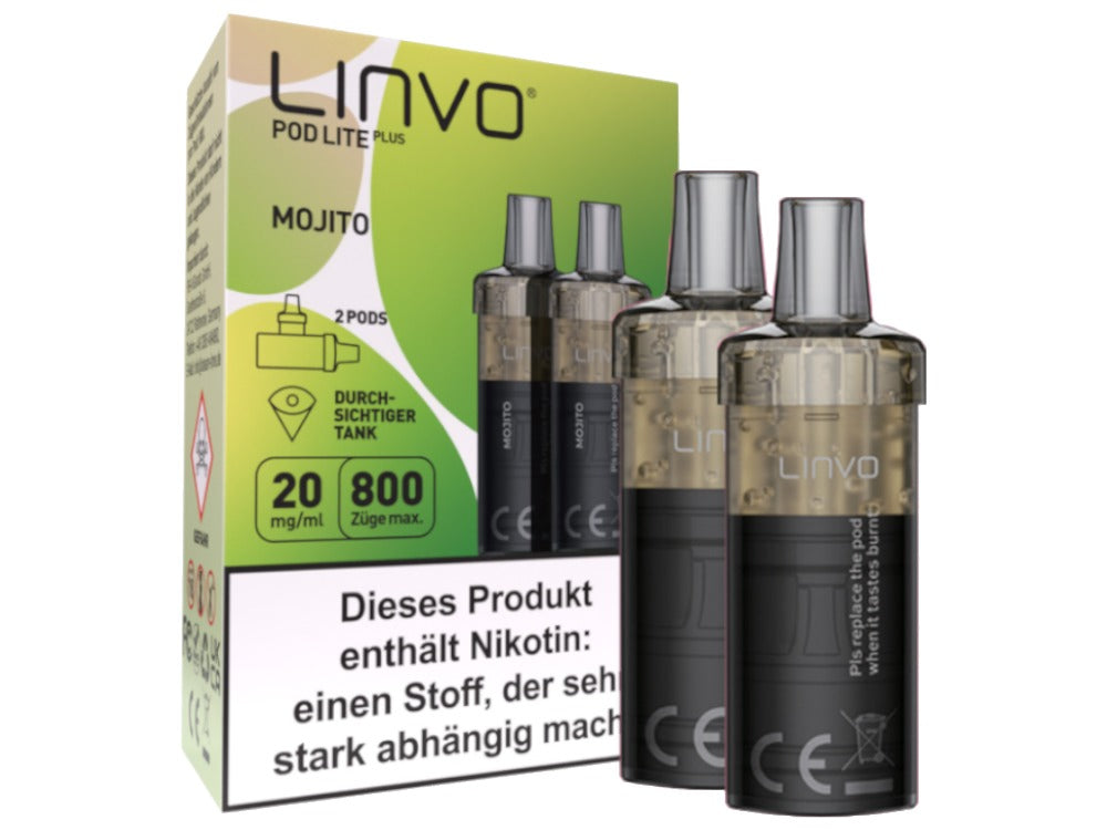 Linvo - Pod Lite Plus - 2ml Prefilled Cartridge (2 Stück)