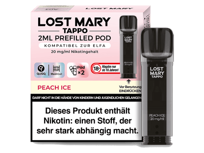 Lost Mary - Tappo - 2ml Prefilled Pods (2 Stück) - Peach Ice 1er Packung 20 mg/ml - Vapes4you