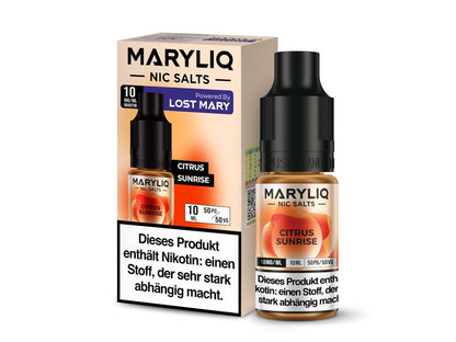 MARYLIQ - Citrus Sunrise - 10ml Fertigliquid (Nikotinsalz) - Citrus Sunrise 1er Packung 10 mg/ml - Vapes4you