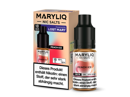 MARYLIQ - Peach Ice - 10ml Fertigliquid (Nikotinsalz)