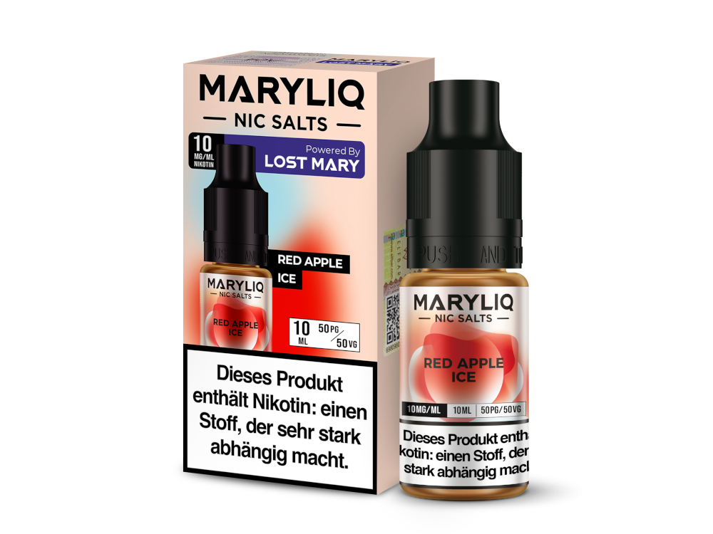 MARYLIQ - Red Apple Ice - 10ml Fertigliquid (Nikotinsalz)