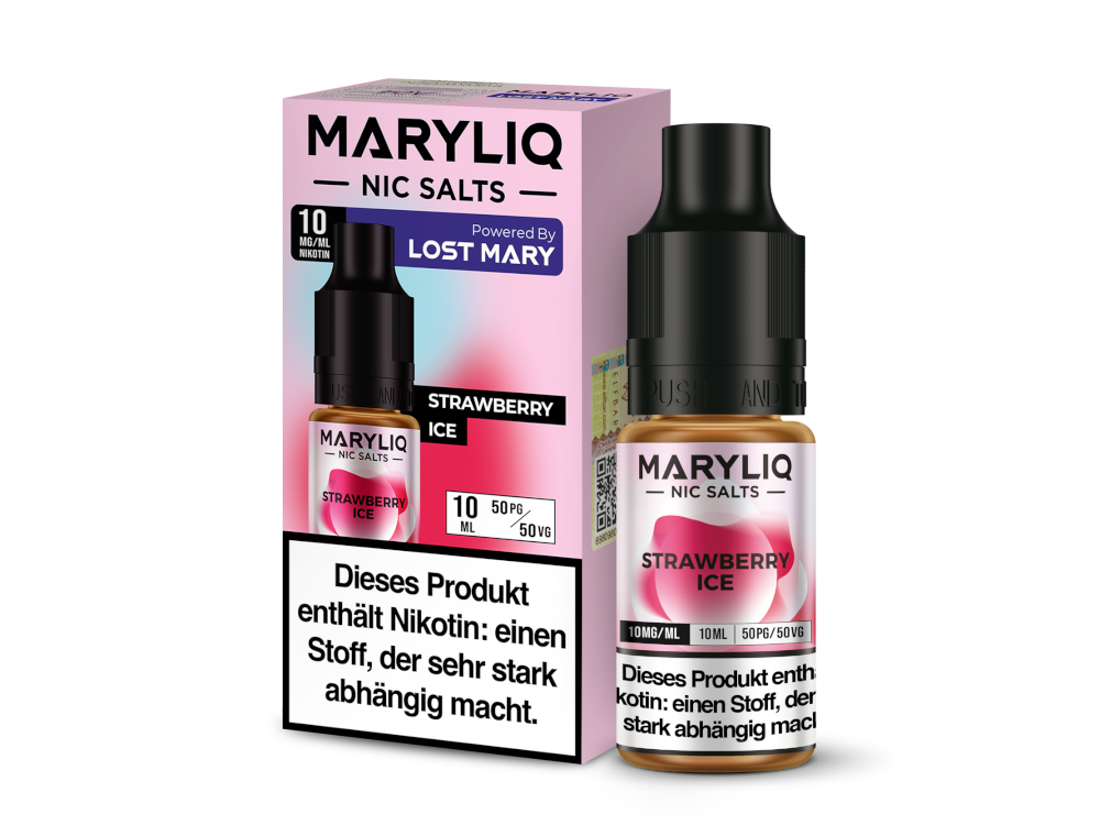 MARYLIQ - Strawberry Ice - 10ml Fertigliquid (Nikotinsalz)