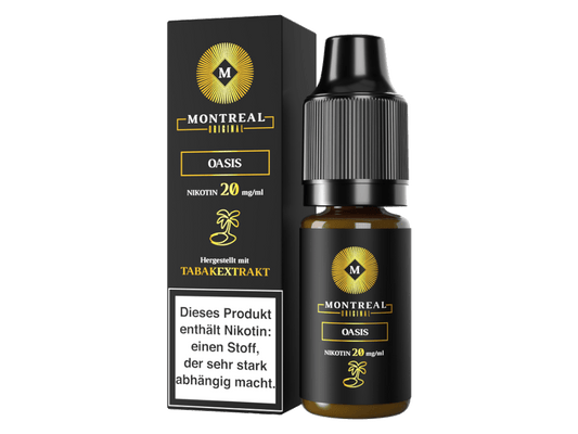 Montreal Original - Oasis - 10ml Fertigliquid (Nikotinsalz) - Oasis 1er Packung 20 mg/ml - Vapes4you