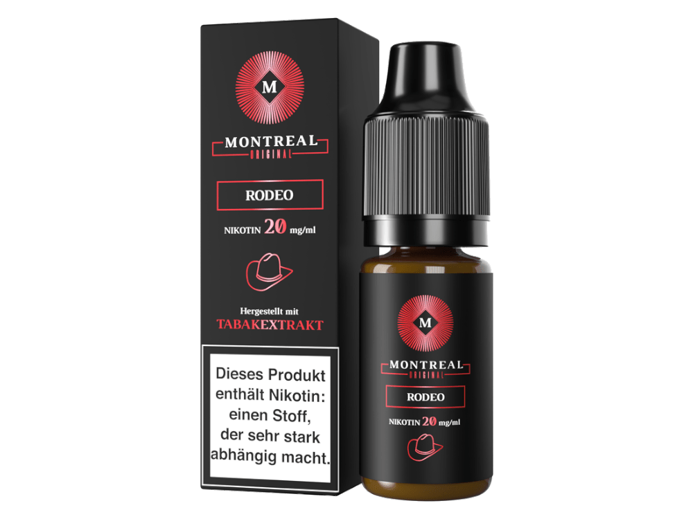 Montreal Original - Rodeo - 10ml Fertigliquid (Nikotinsalz) - Rodeo 1er Packung 20 mg/ml - Vapes4you