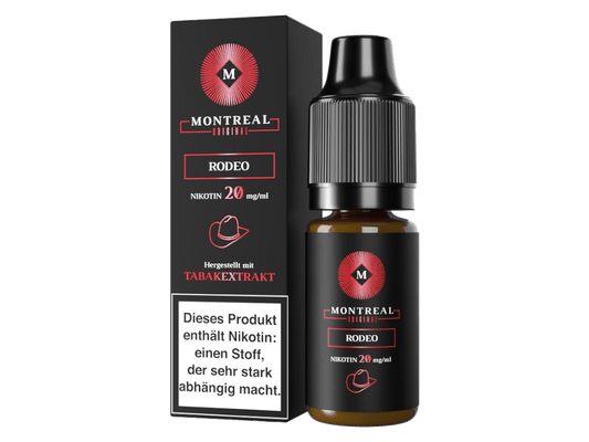 Montreal Original - Rodeo - 10ml Fertigliquid (Nikotinsalz) - Rodeo 1er Packung 20 mg/ml - Vapes4you