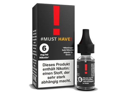 Must Have - ! - 10ml Fertigliquid (Nikotinfrei/Nikotin) - ! 1er Packung 0 mg/ml- Vapes4you