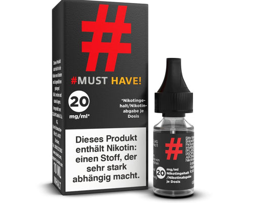 Must Have - # - 10ml Fertigliquid (Nikotinsalz) - # 1er Packung 20 mg/ml- Vapes4you
