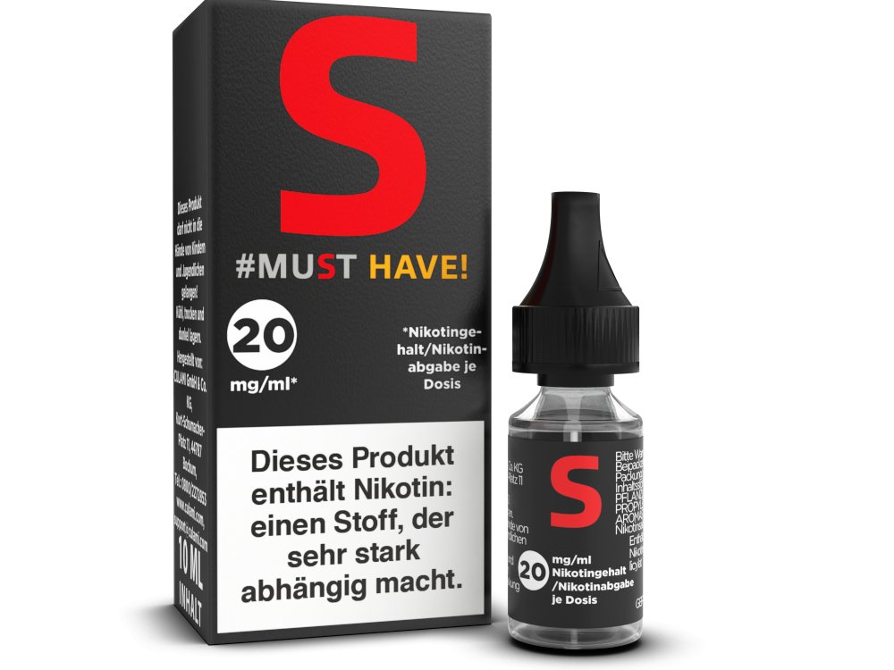 Must Have - S - 10ml Fertigliquid (Nikotinsalz) - S 1er Packung 20 mg/ml- Vapes4you