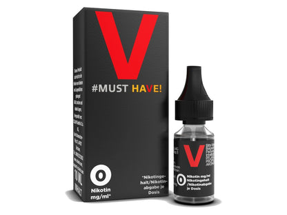 Must Have - V - 10ml Fertigliquid (Nikotinfrei/Nikotin) - V 1er Packung 0 mg/ml- Vapes4you