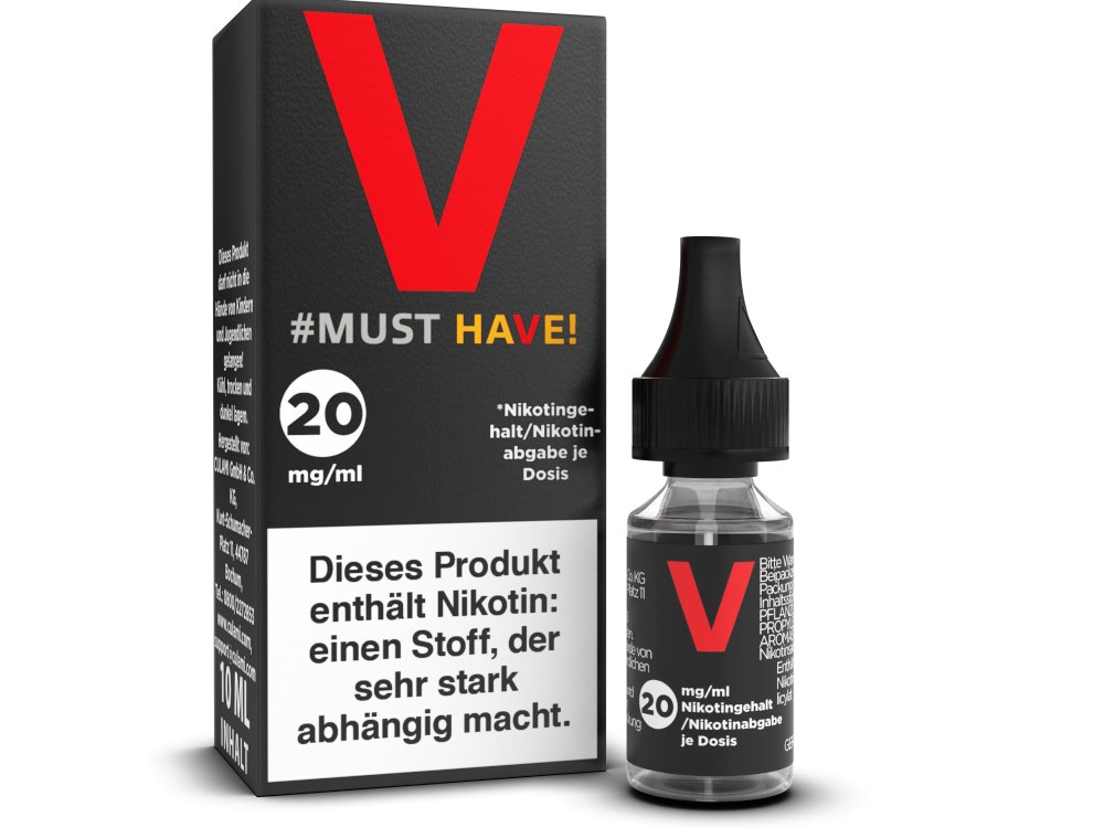 Must Have - V - 10ml Fertigliquid (Nikotinsalz) - V 1er Packung 20 mg/ml- Vapes4you