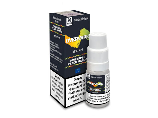 Overvape - Pineapple Peach Mango - 10ml Fertigliquid (Nikotinsalz) - Pineapple Peach Mango 1er Packung 20 mg/ml - Vapes4you