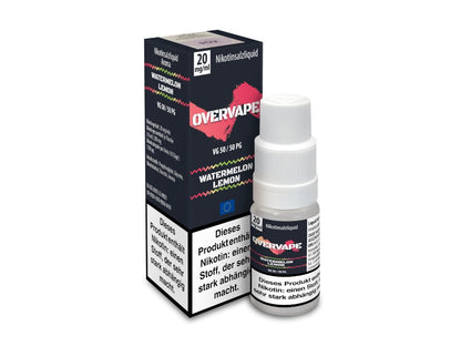 Overvape - Watermelon Lemon - 10ml Fertigliquid (Nikotinsalz) - Watermelon Lemon 1er Packung 20 mg/ml - Vapes4you