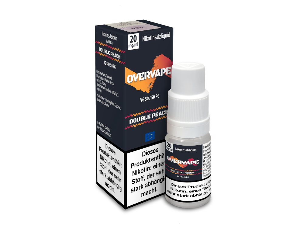 Overvape - Double Peach - 10ml Fertigliquid (Nikotinsalz)