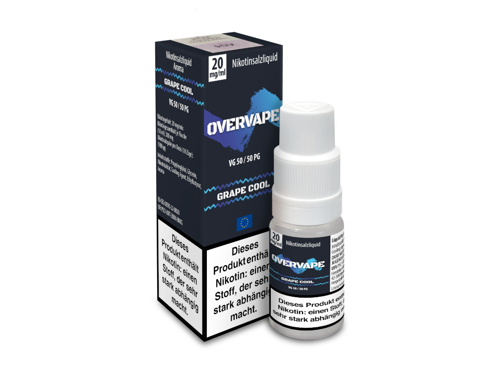 Overvape - Grape Cool - 10ml Fertigliquid (Nikotinsalz)