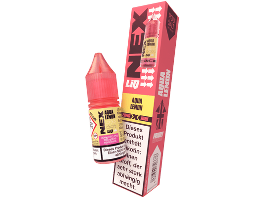 Pod Salt - NexLiq - Aqua Lemon - 10ml Fertigliquid (Nikotinfrei/Nikotinsalz) - Aqua Lemon 1er Packung 20 mg/ml - Vapes4you