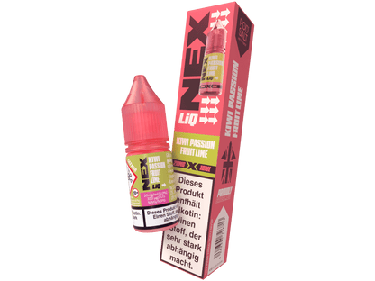 Pod Salt - NexLiq - Kiwi Passionfruit Lime - 10ml Fertigliquid (Nikotinfrei/Nikotinsalz) - Kiwi Passionfruit Lime 1er Packung 20 mg/ml - Vapes4you