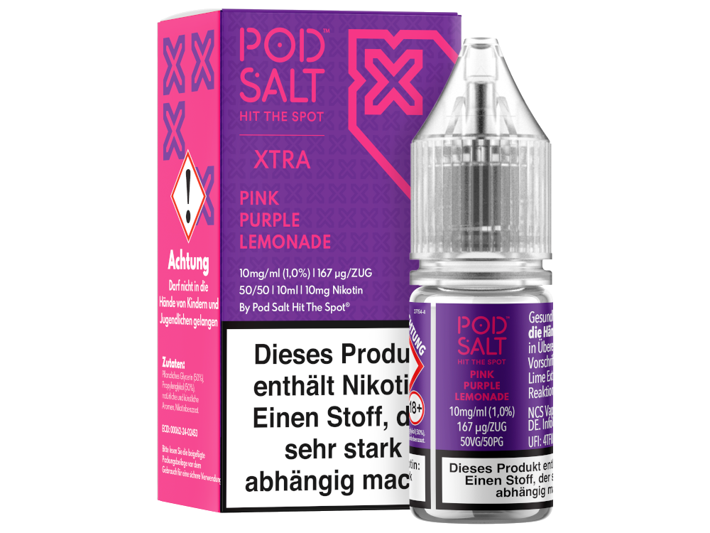 Pod Salt X - Pink Purple Lemonade - 10ml Fertigliquid (Nikotinsalz)