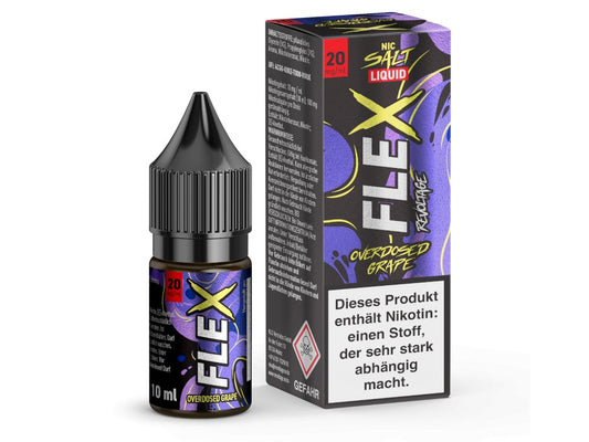 Revoltage - FLEX - Grape - 10ml Fertigliquid (Nikotinsalz) - Grape 1er Packung 20 mg/ml - Vapes4you