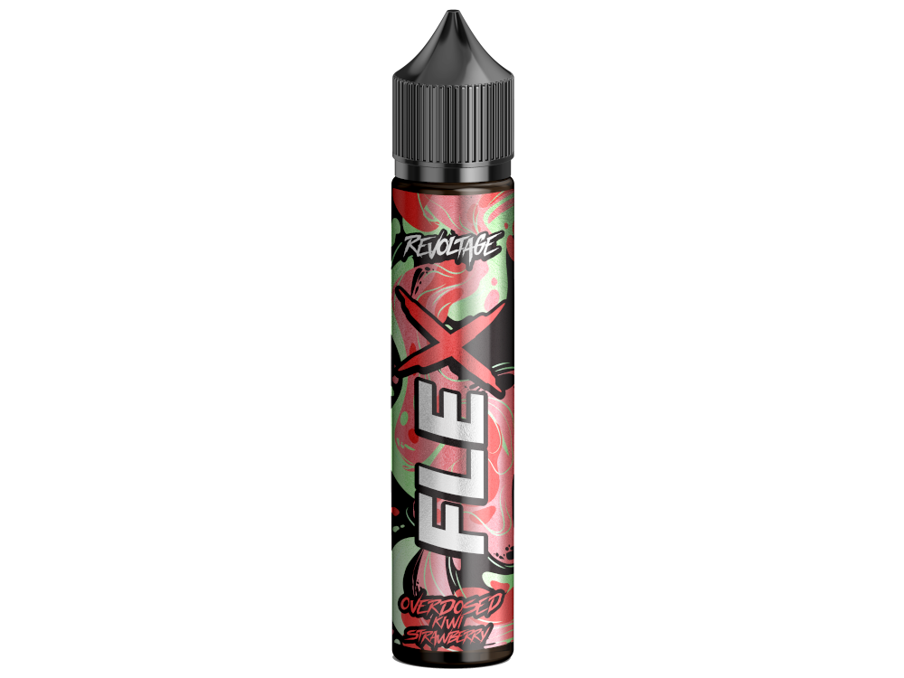 Revoltage - FLEX - Overdosed Kiwi Strawberry - Longfill Aroma 10ml (75ml Flasche)