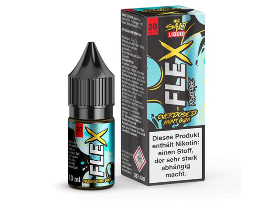 Revoltage - FLEX - Mint Gum - 10ml Fertigliquid (Nikotinfrei/Nikotinsalz) - Mint Gum 1er Packung 20 mg/ml - Vapes4you