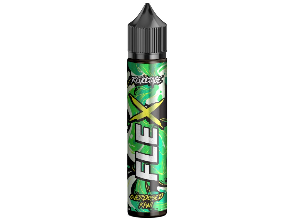 Revoltage - FLEX - Overdosed Kiwi - Longfill Aroma 10ml (75ml Flasche) - Kiwi 1er Packung - Vapes4you