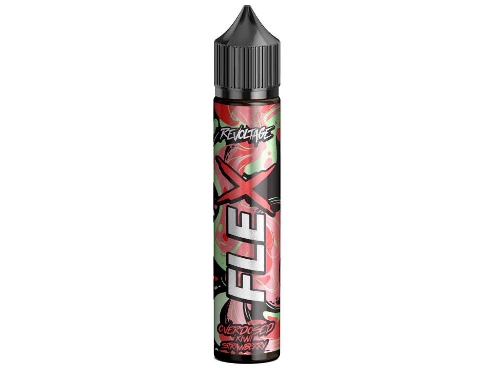 Revoltage - FLEX - Overdosed Kiwi Strawberry - Longfill Aroma 10ml (75ml Flasche) - Kiwi Strawberry 1er Packung - Vapes4you